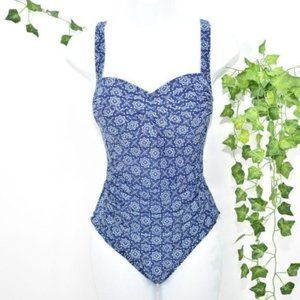 Niptuck blue mandala pattern one piece swimsuit 8